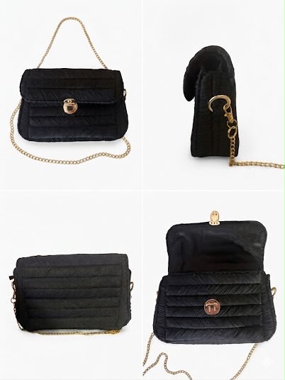 Classico Elegante Nero – Borsa Artigianale