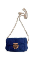 Mini Bag fettuccia Blu. Fatta a Mano